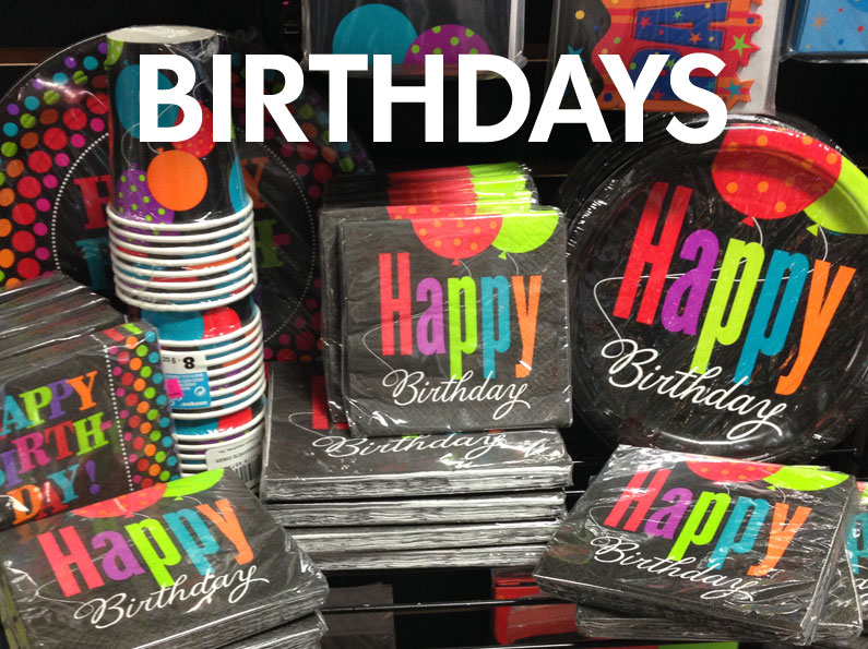 Click for Birthday Store Items