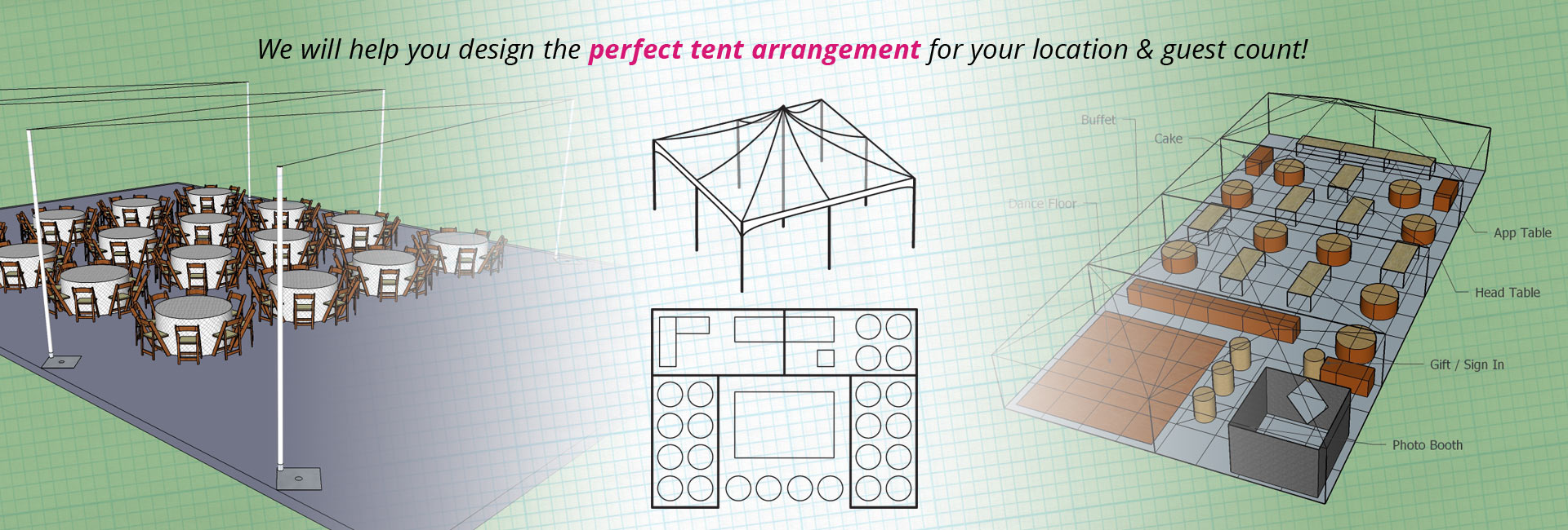 rental tent setup options
