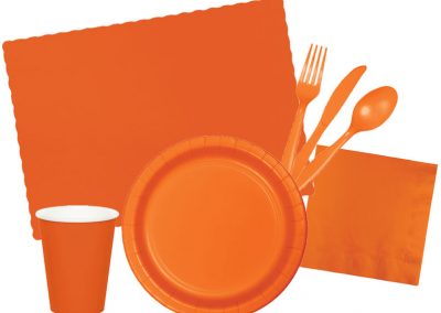 orange party supplies