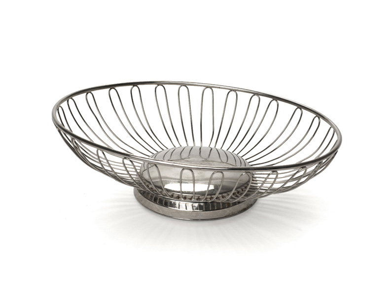 silver bread basket catering equipment