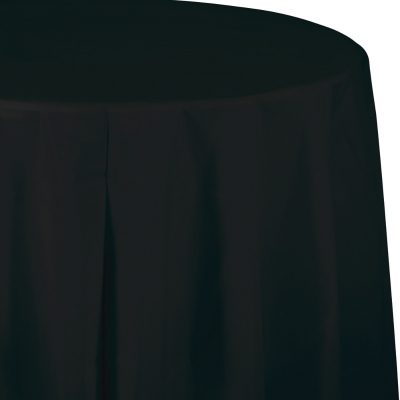Black Velvet Round Table Cover