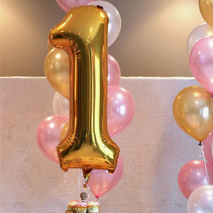 letter balloon idea celebrate the age