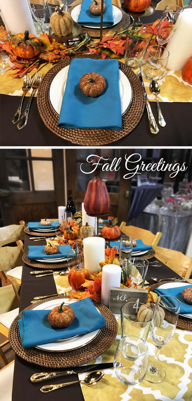 fall event decorating
