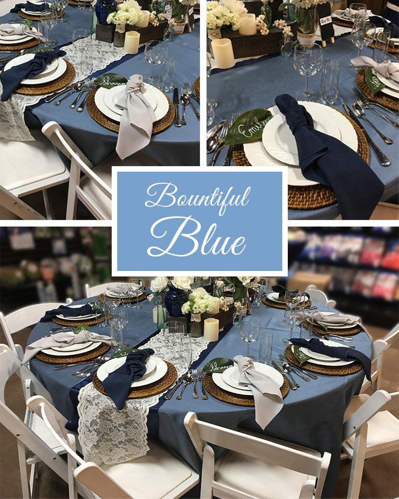 blue fall event inspiration