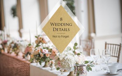 8 Wedding Details Not to Forget
